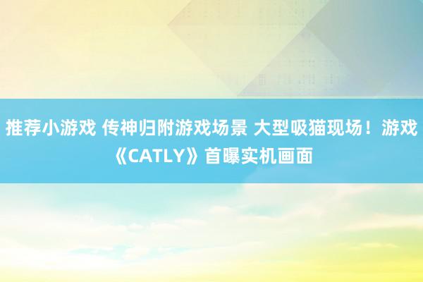 推荐小游戏 传神归附游戏场景 大型吸猫现场！游戏《CATLY》首曝实机画面